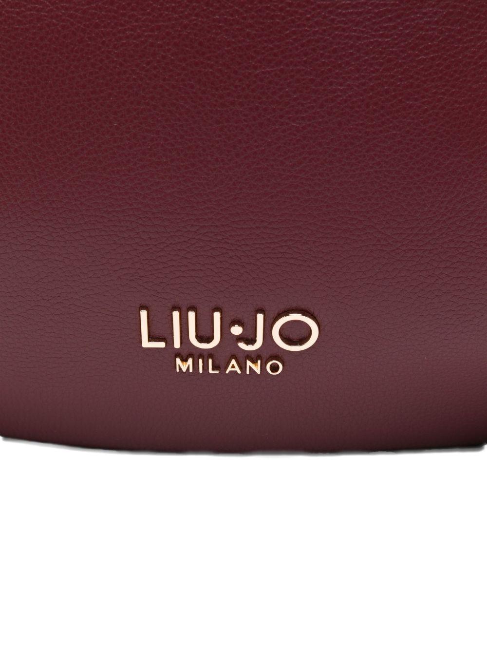 LIUJO Borsa burgudy a sacco con logo