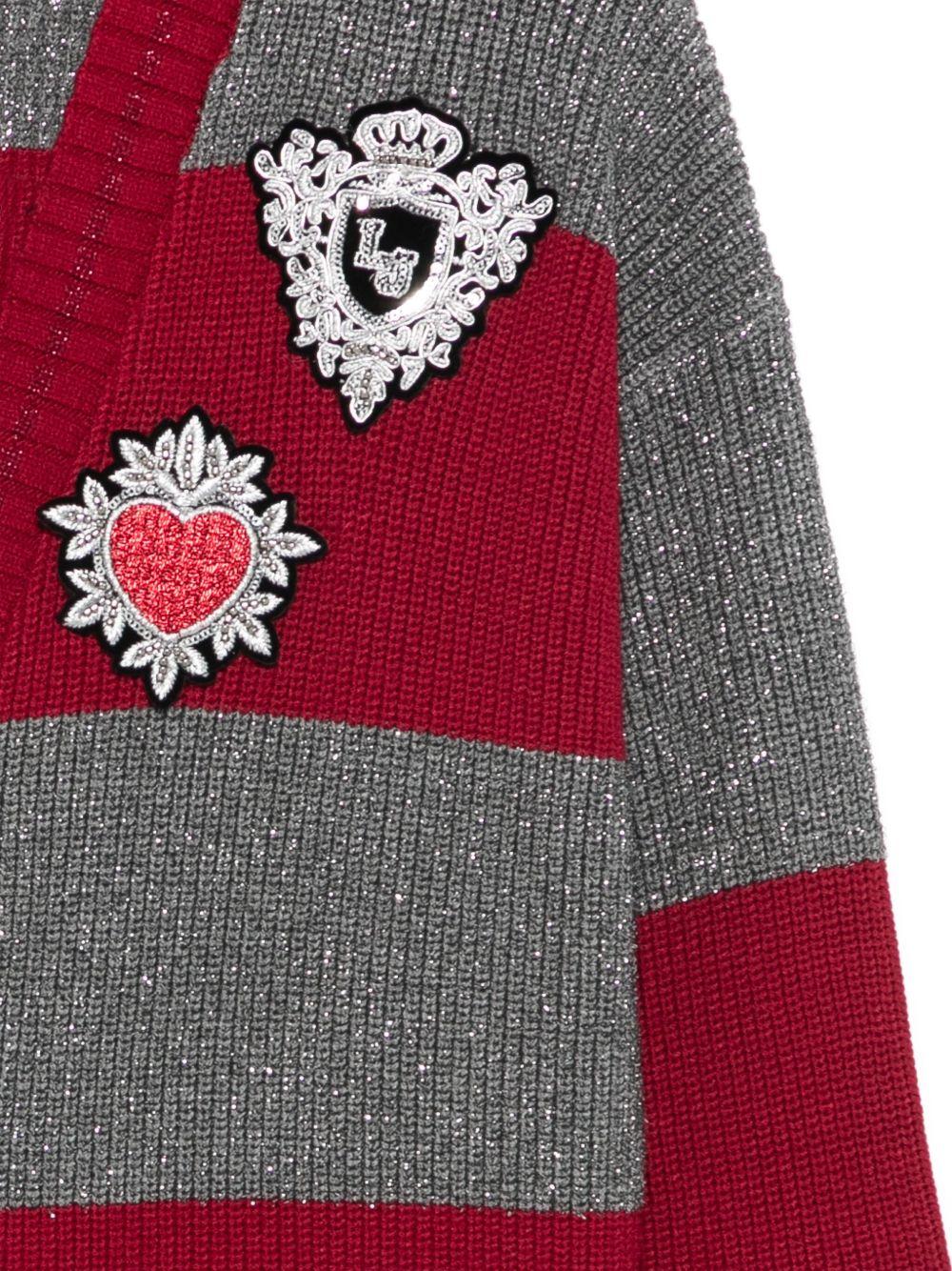 LIUJO Cardigan in maglia con applicazioni