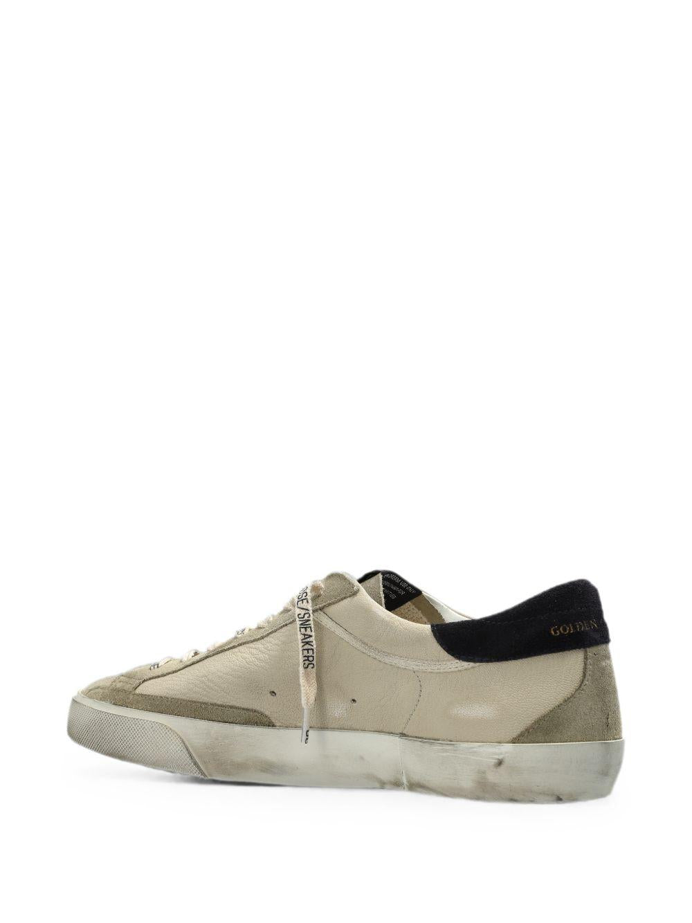 GOLDEN GOOSE Sneakers Super-Star in pelle e suede effetto vintage
