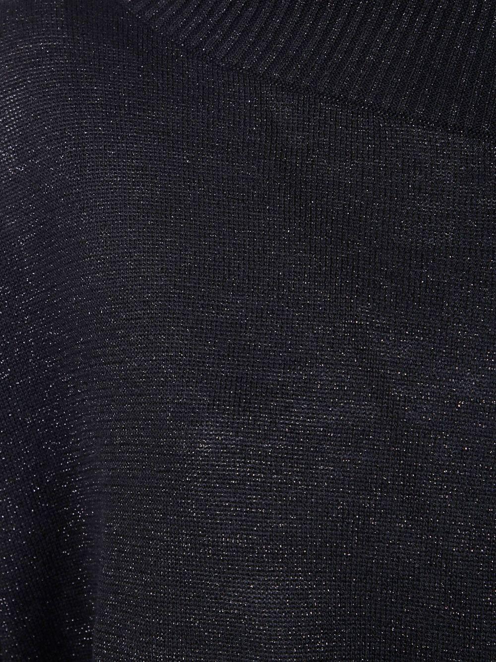 D EXTERIOR Maglia nera in lana con dettaglio cut-out