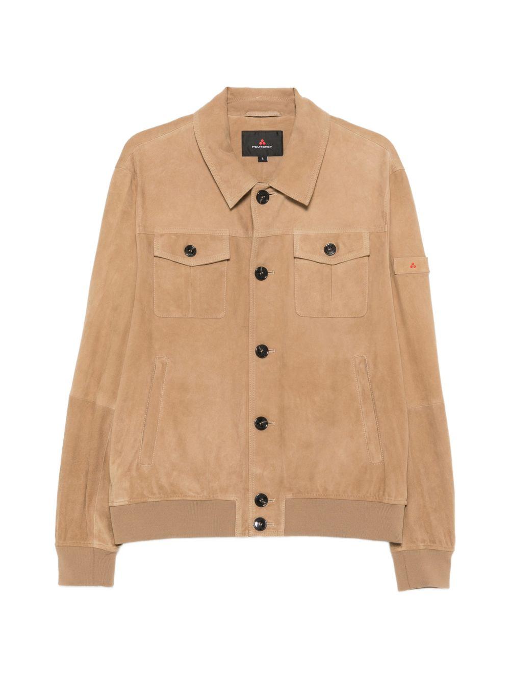 PEUTEREY Giacca Destiny in pelle scamosciata