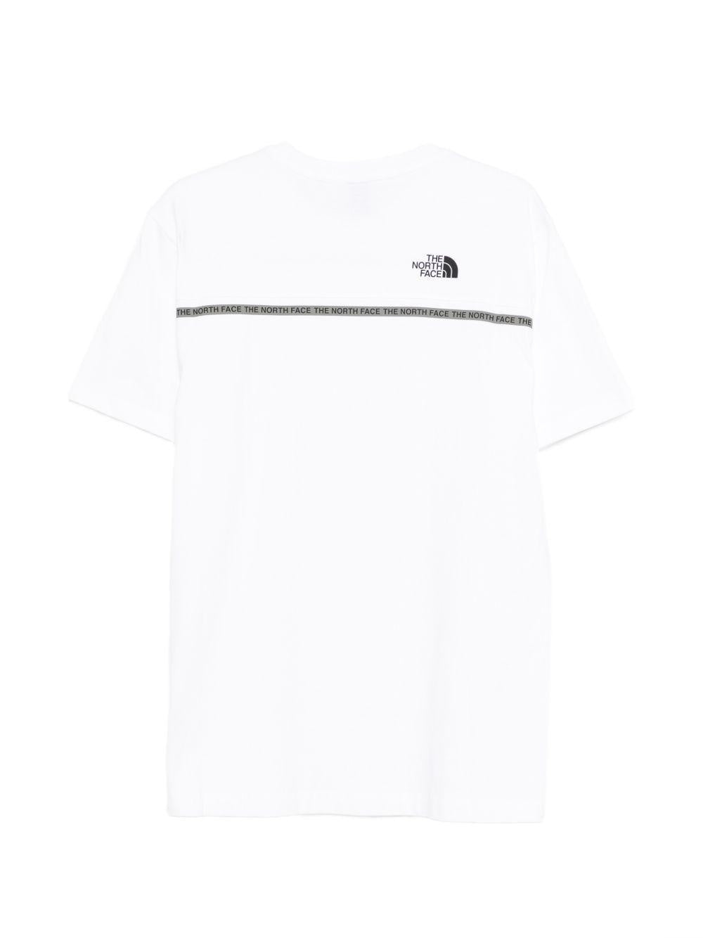 THE NORTH FACE T-shirt bianca in cotone con logo nero