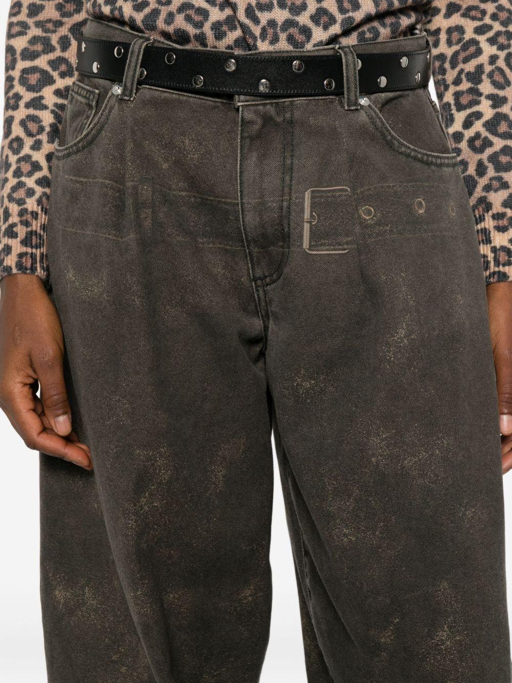 NINE IN THE MORNING Jeans Molly grigio antracite sporcato