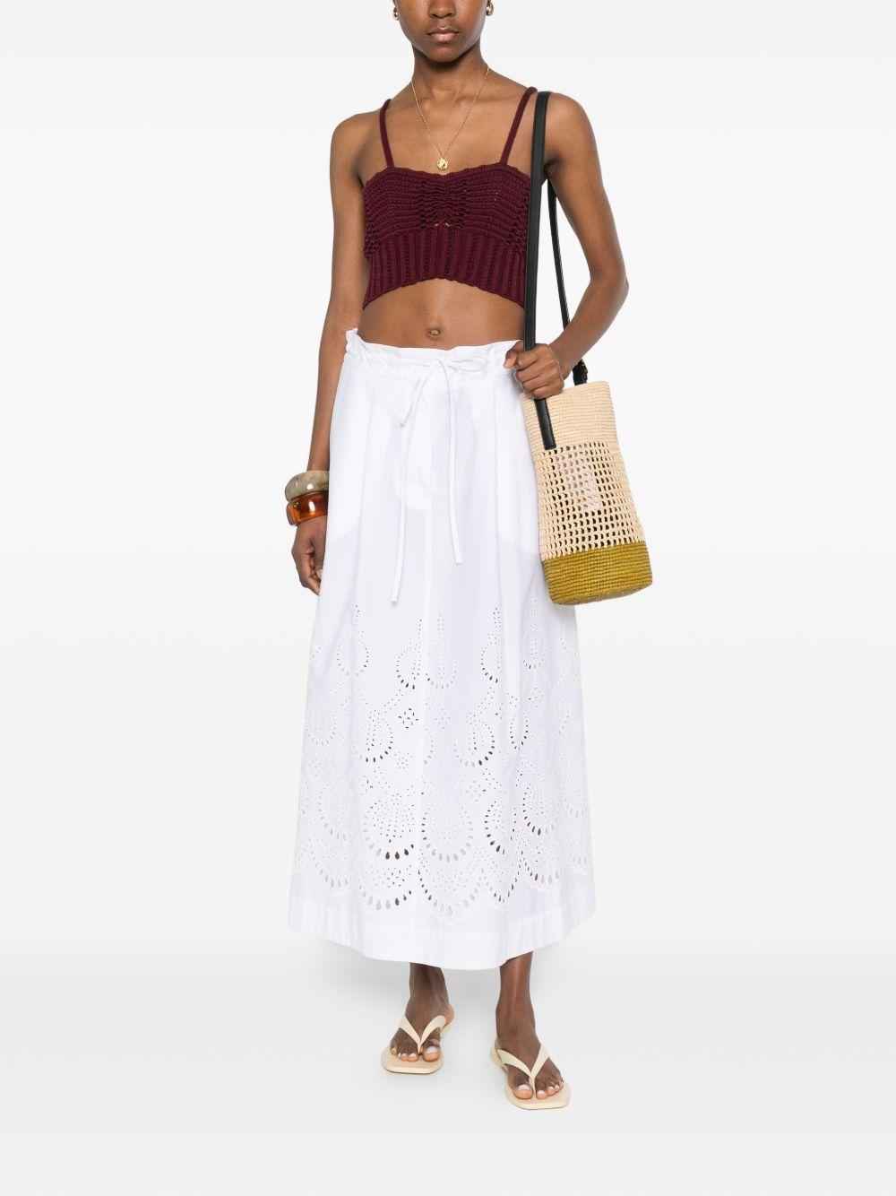 FORTE FORTE Top in crochet bordeaux