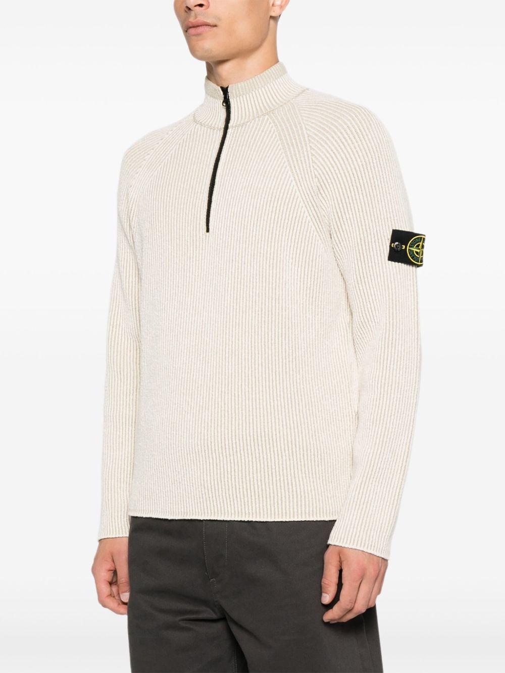 STONE ISLAND Maglia a collo alto con zip
