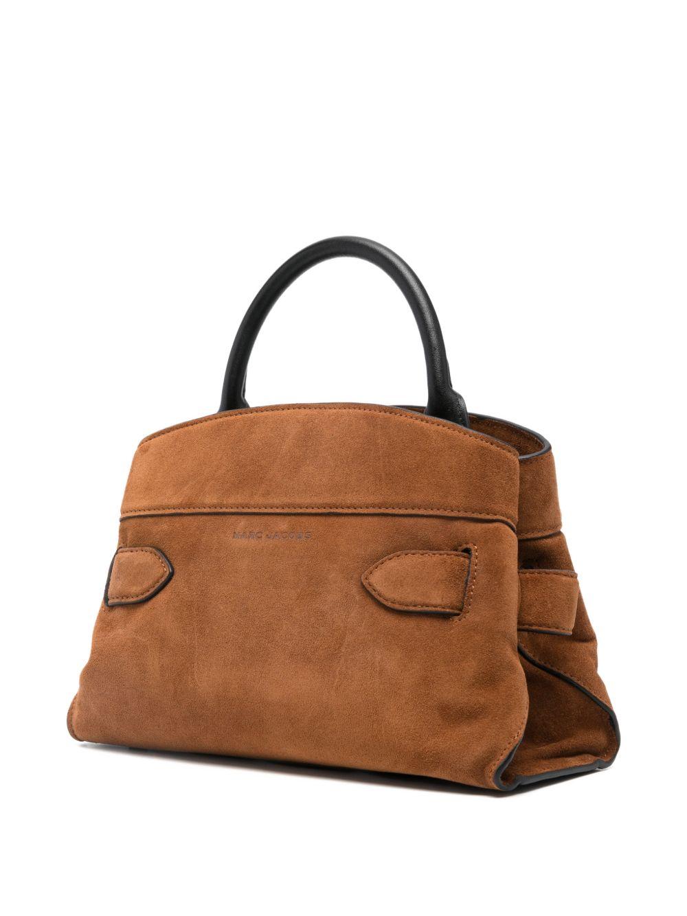 MARC JACOBS Borsa a mano tote in suede con fibbia