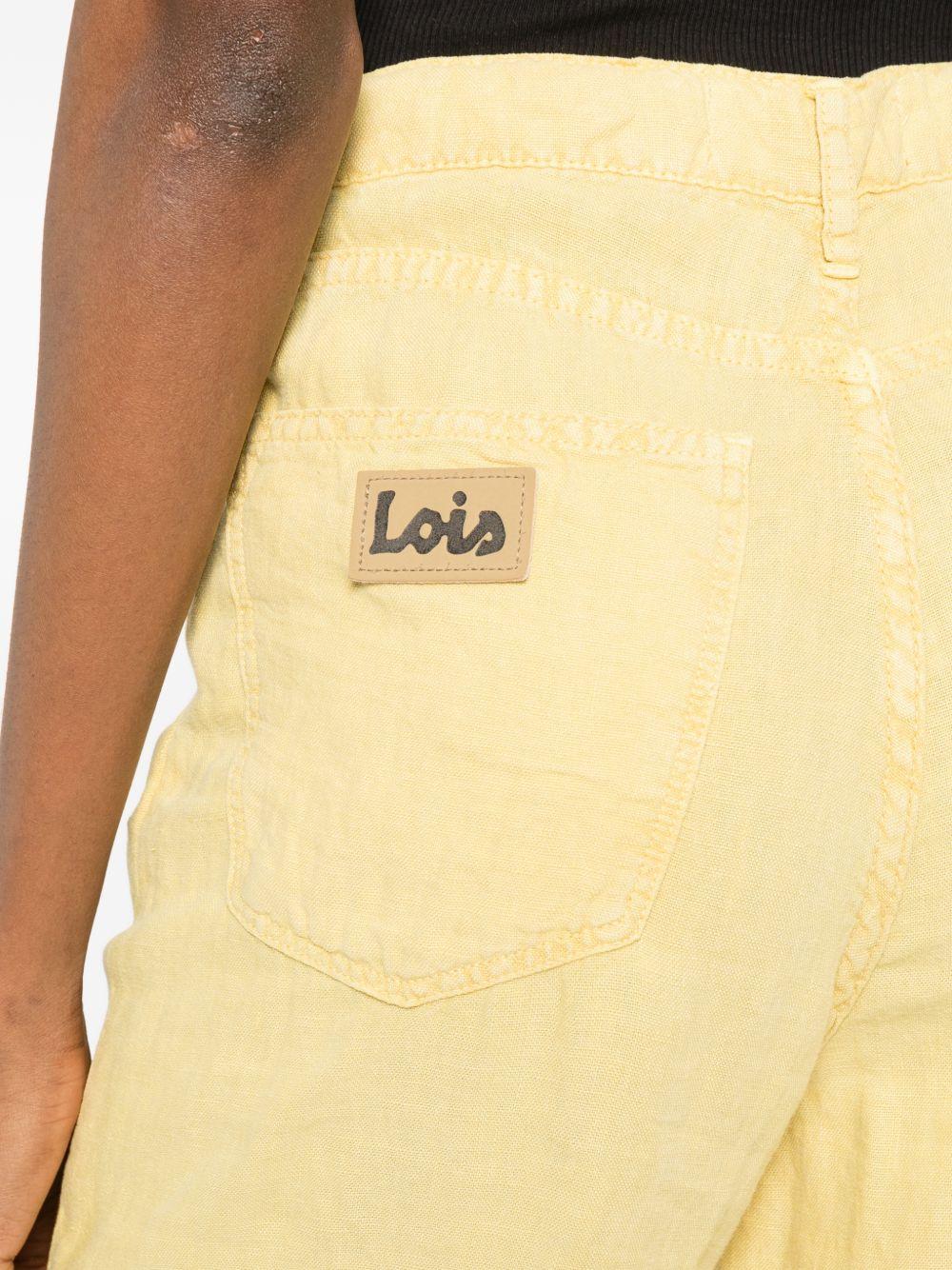 LOIS Jeans gialli a gamba larga