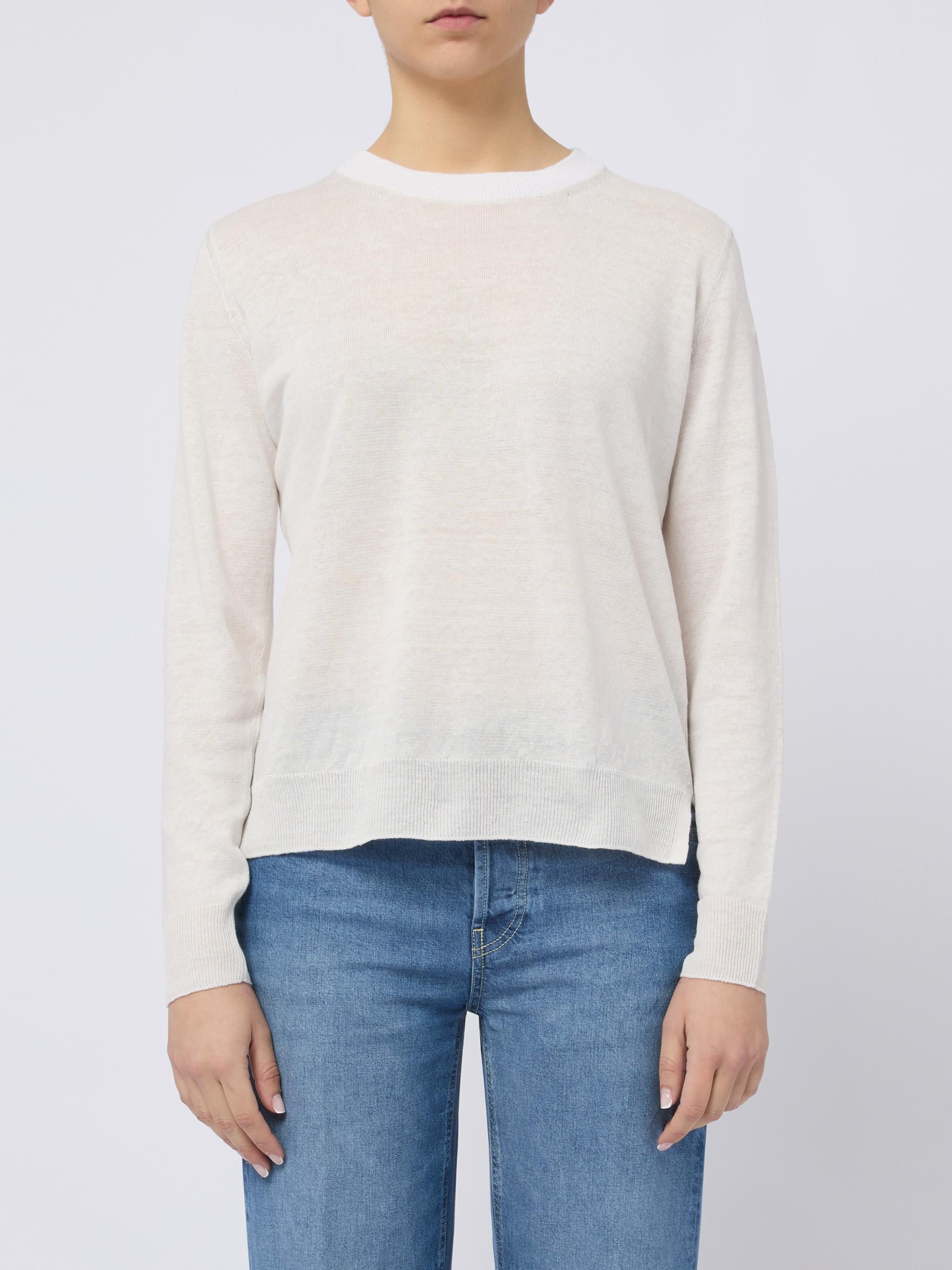 S MAX MARA Maglia girocollo Fervore bianco sporco