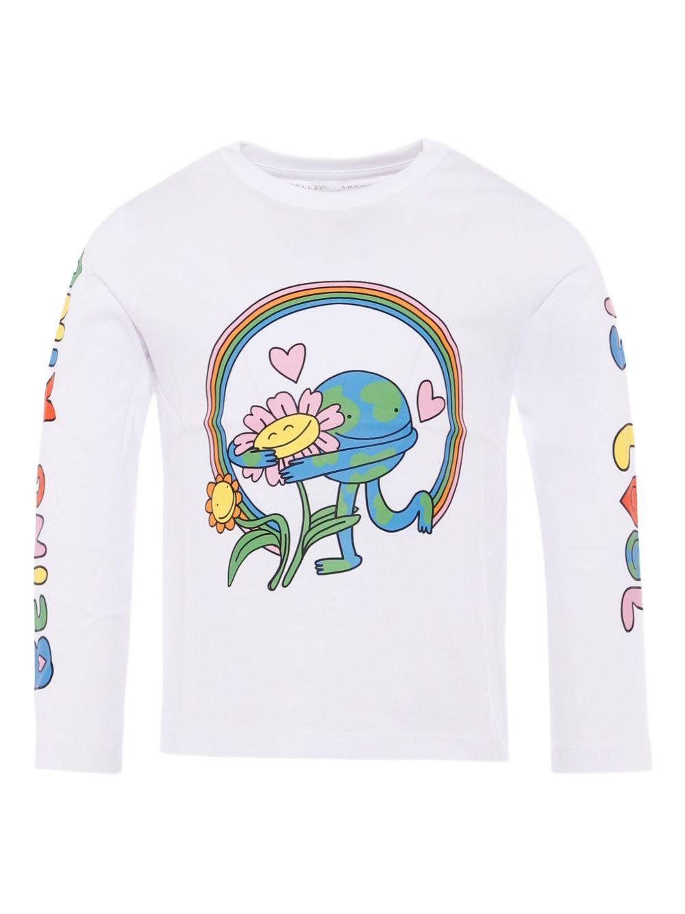 STELLA MCCARTNEY T-shirt a maniche lunghe con stampa