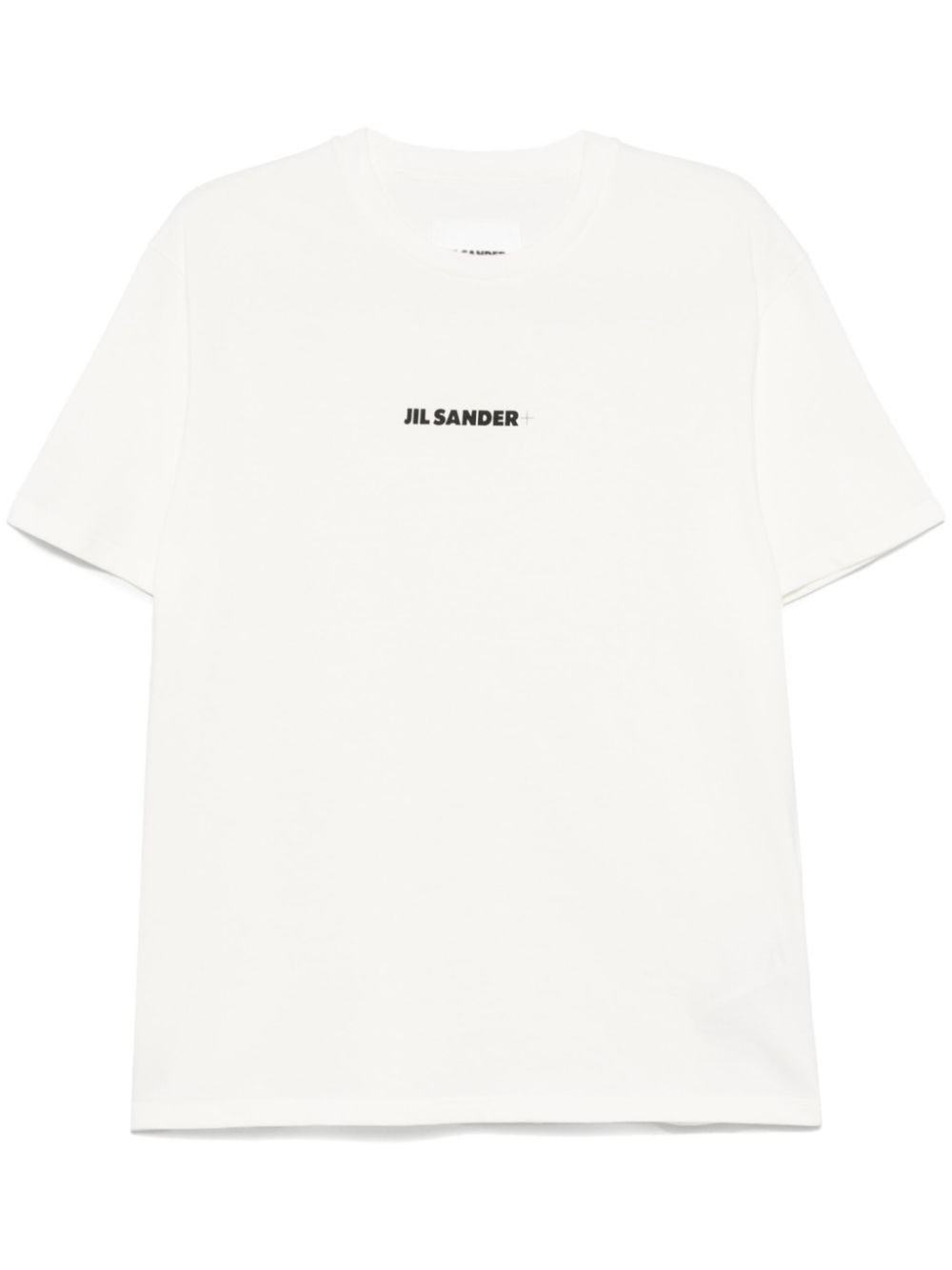 JIL SANDER T-shirt bianca con stampa del logo 