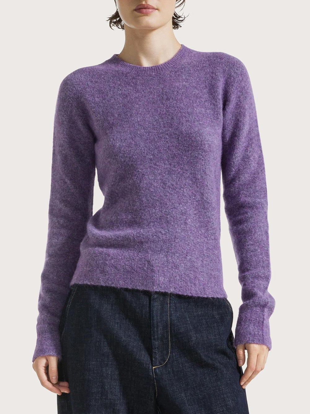 19.70 Maglia girocollo viola 