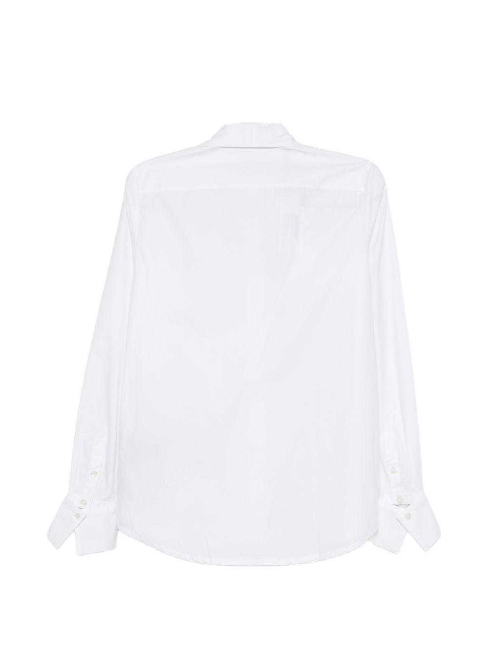7 FOR ALL MANKIND Camicia Bow Tie bianca in popeline 
