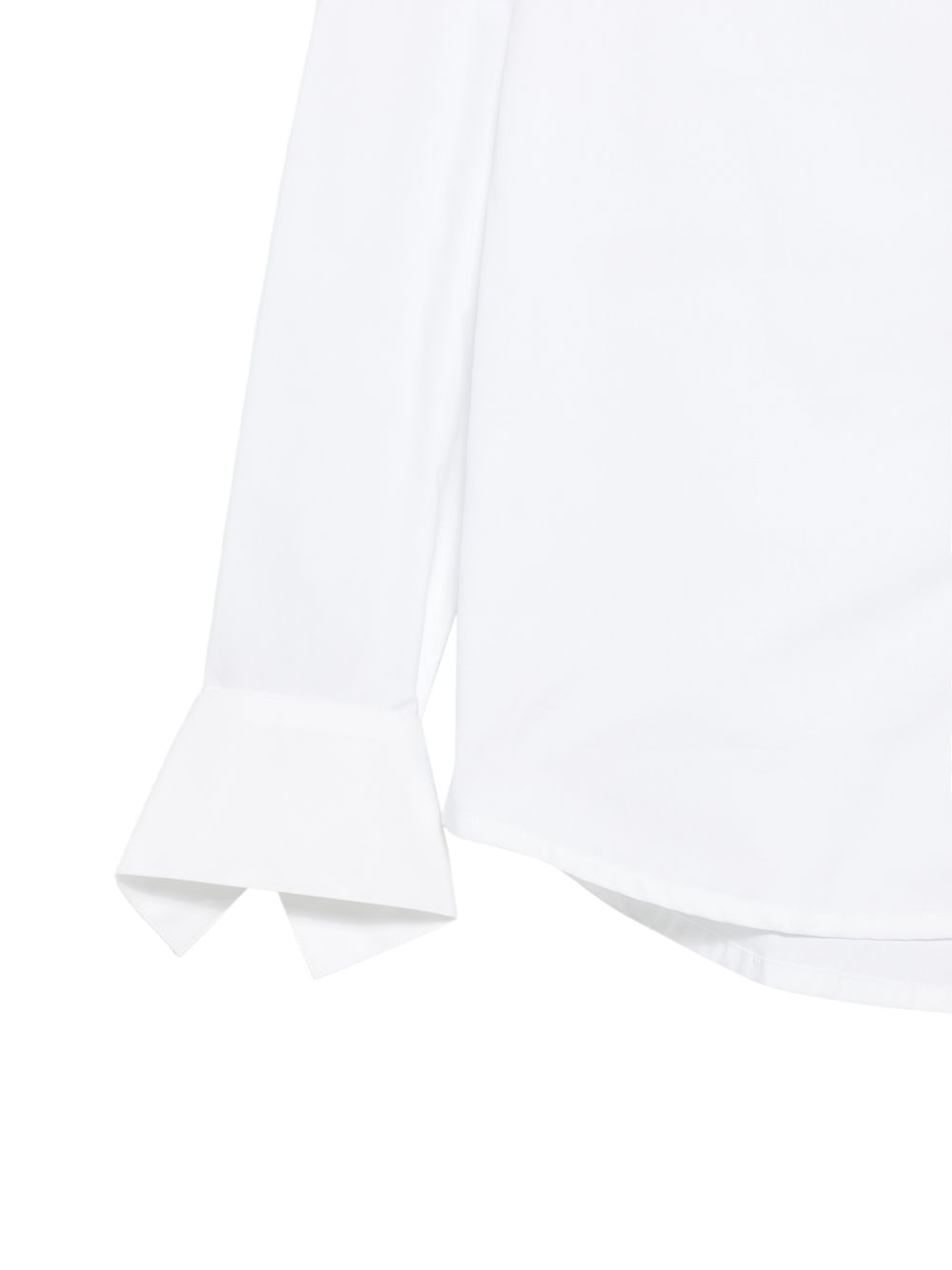 7 FOR ALL MANKIND Camicia Bow Tie bianca in popeline 