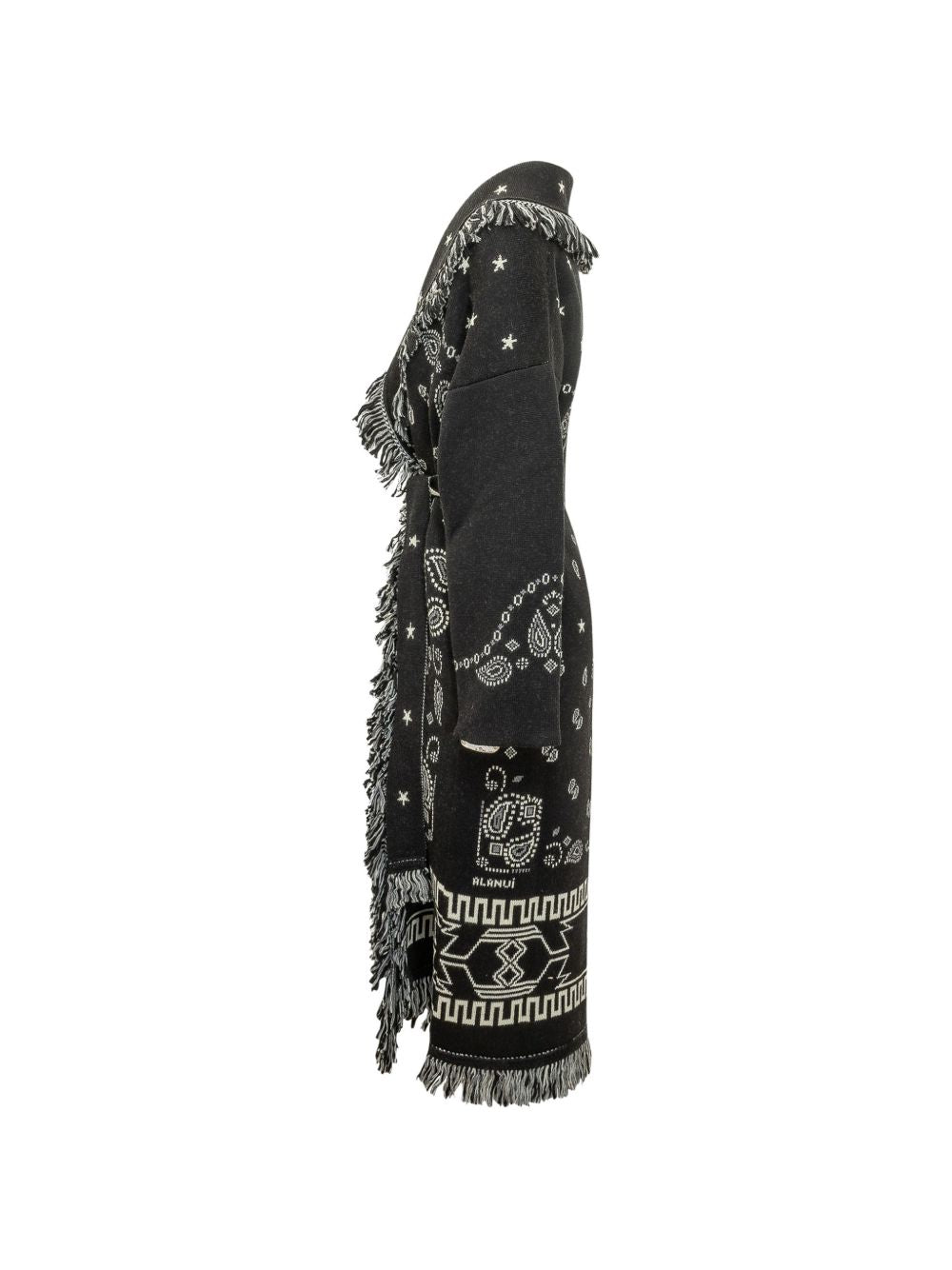 ALANUI Cardigan lungo in lana vergine jacquard Bandana 