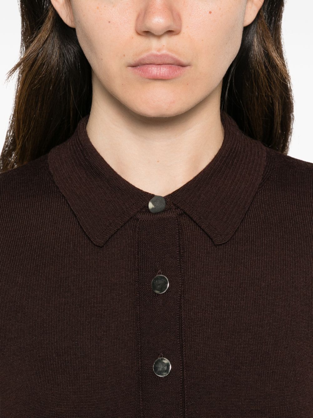 ALPHA STUDIO Cardigan stile polo in lana 