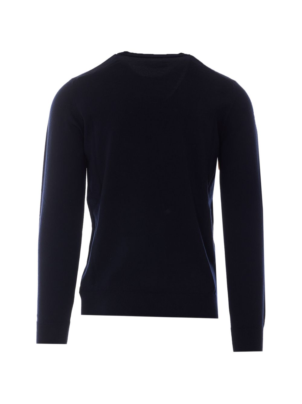 ALPHA STUDIO Maglia nera in lana girocollo 