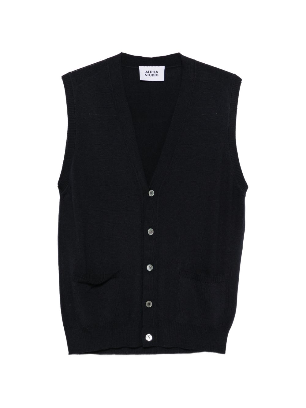 ALPHA STUDIO Gilet in Lana con Bottoni 