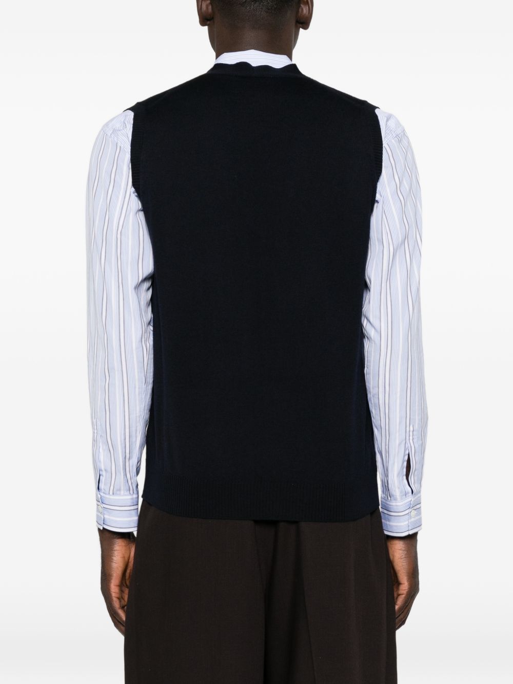 ALPHA STUDIO Gilet in Lana con Bottoni 