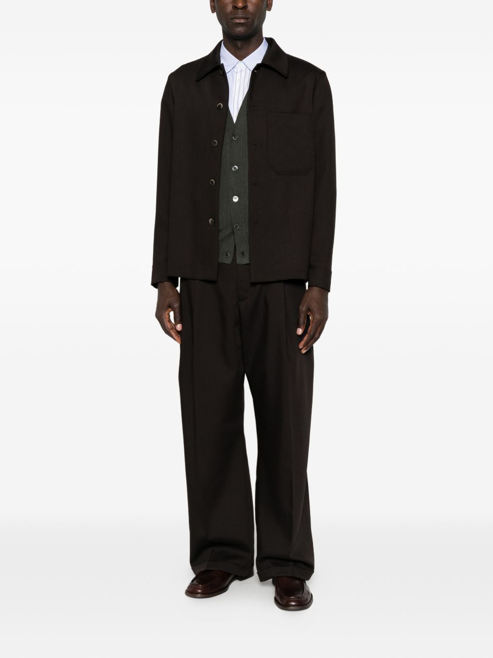 ALPHA STUDIO Gilet in Lana con Bottoni 