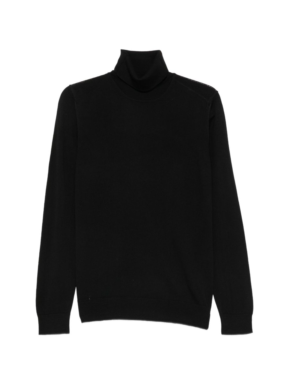 ALPHA STUDIO Maglia a collo alto in lana nero 