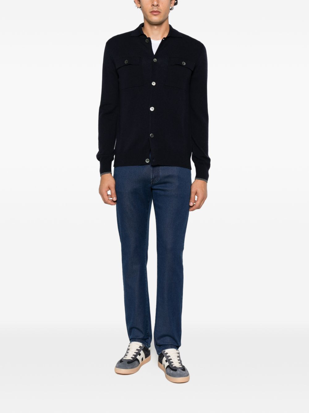 ALPHA STUDIO Camicia in maglia 