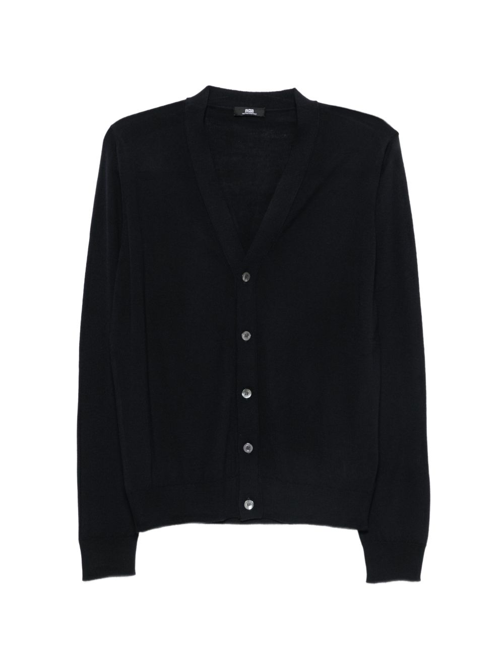 ALPHA STUDIO Cardigan in lana blu notte 