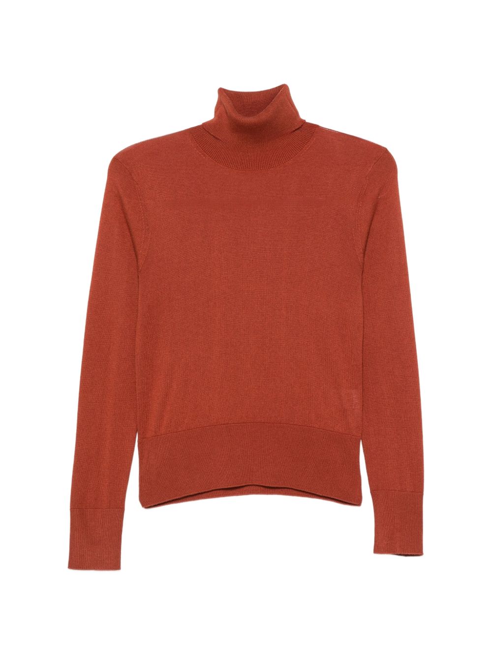 ALPHA STUDIO Maglia a collo alto in seta misto cashmere 
