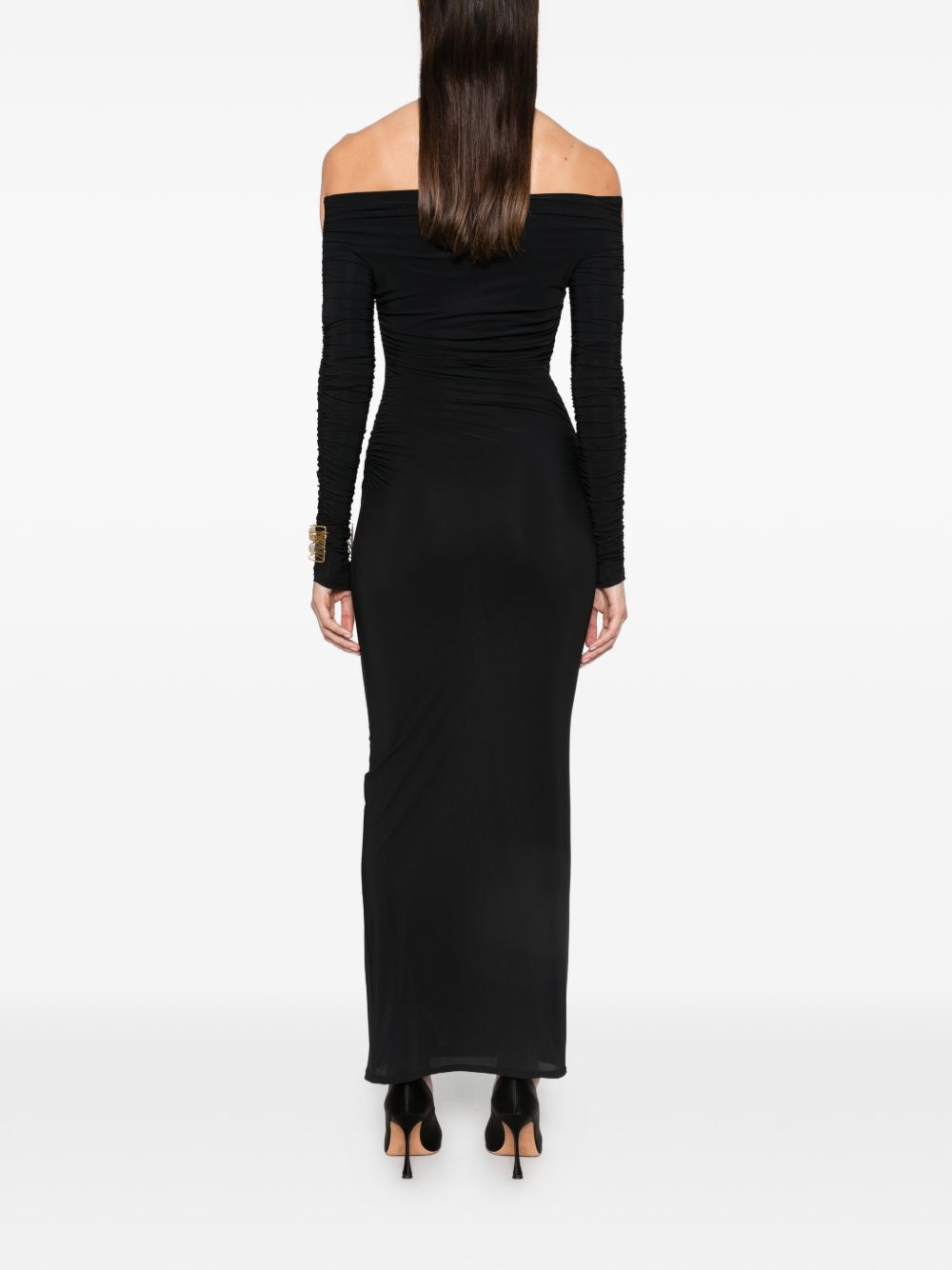 AMAZUIN Abito lungo nero Janis Deep Black 