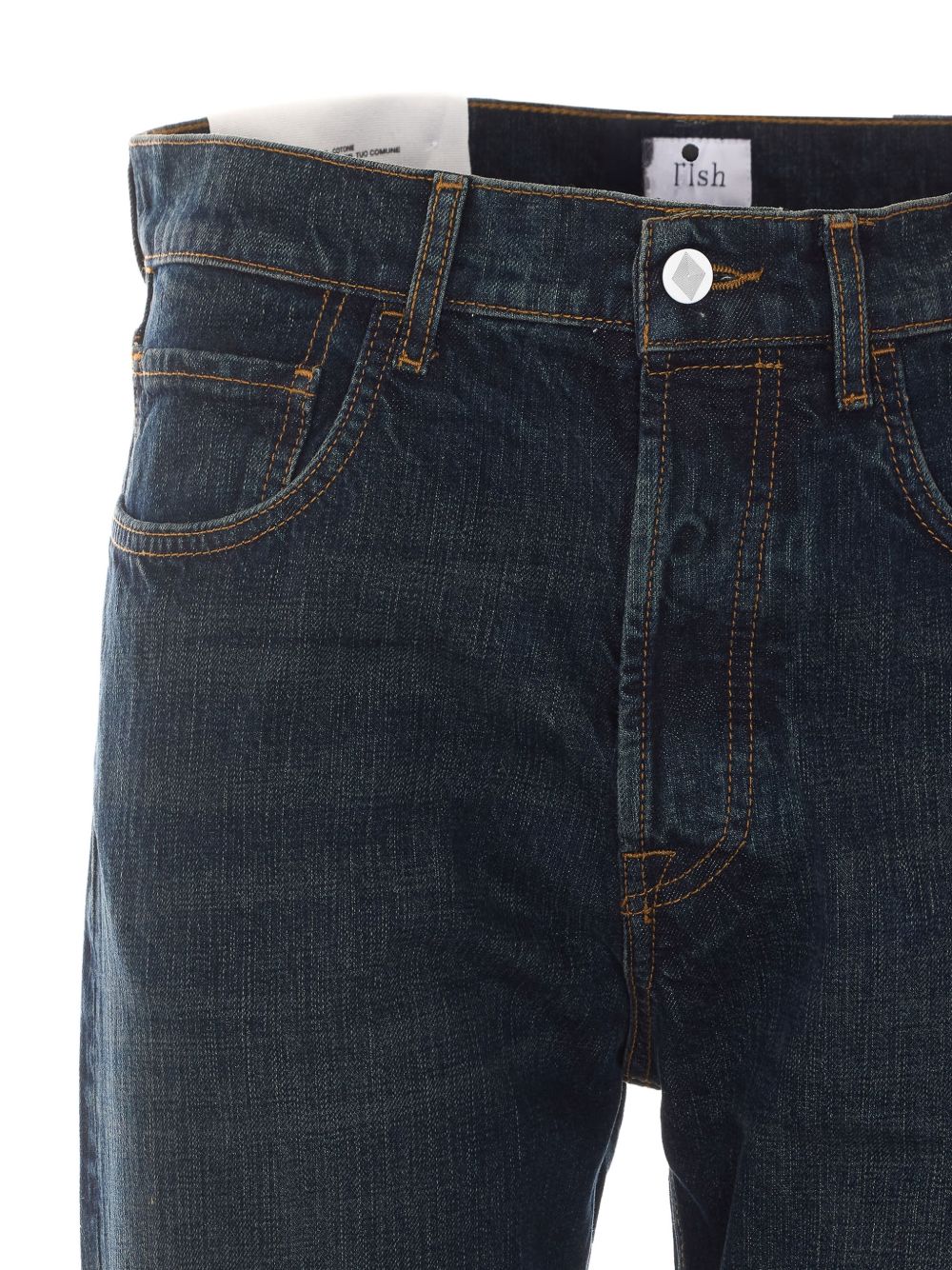 AMISH Jeans Jeremiah in denim di cotone blu 