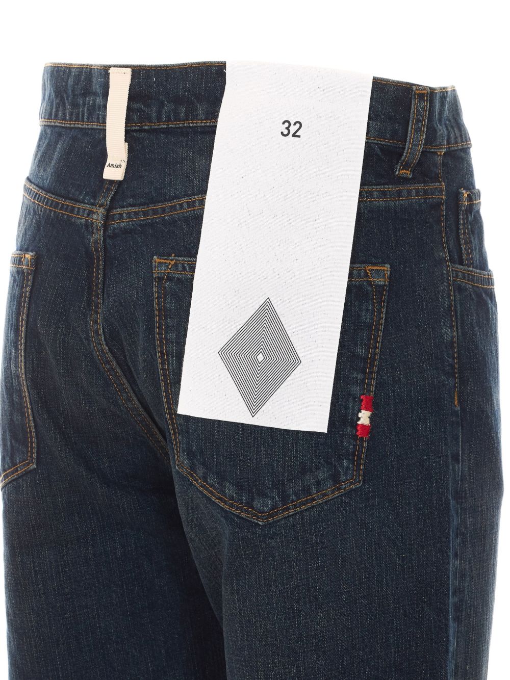 AMISH Jeans Jeremiah in denim di cotone blu 