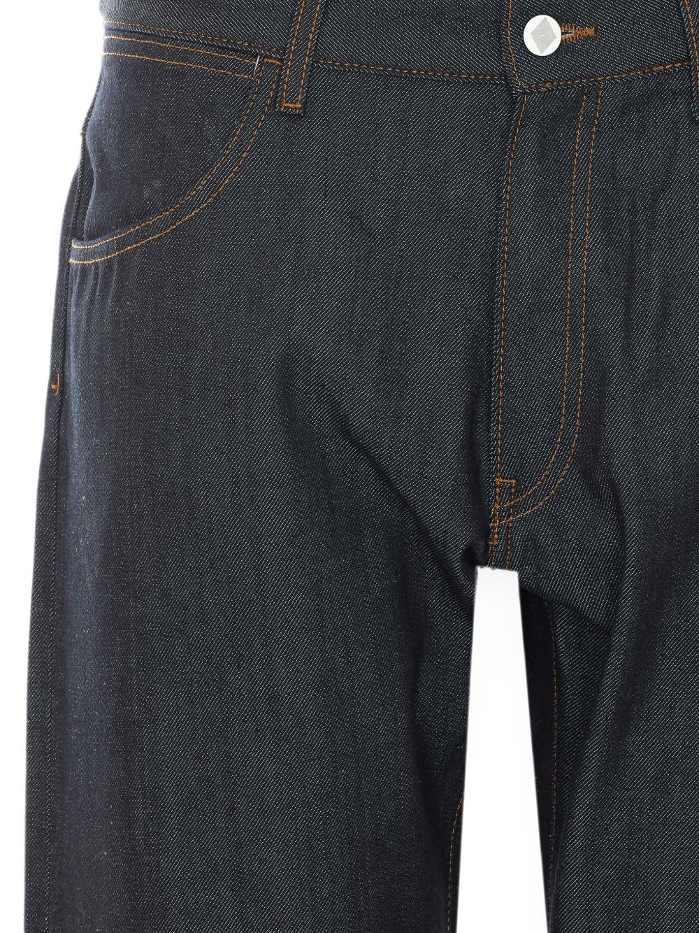 AMISH Jeans lunghi in cotone blu James 
