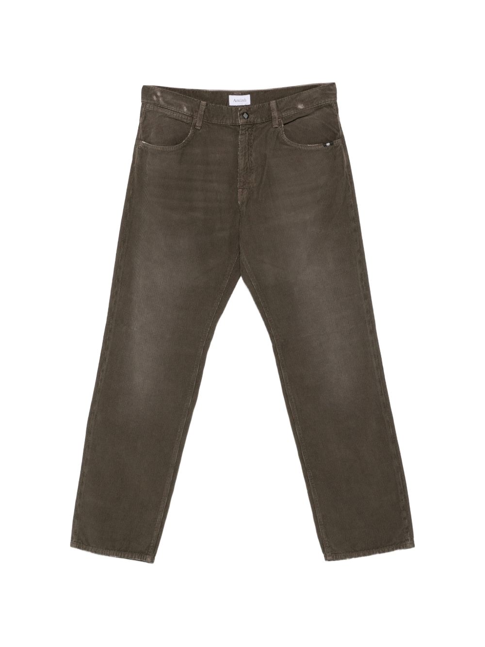 AMISH Jeans lunghi in cotone verde James 