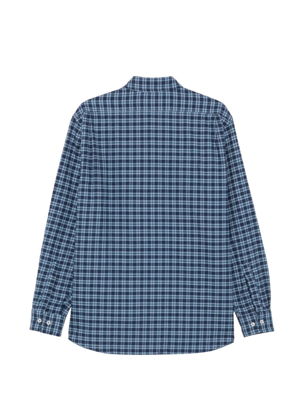 AMISH Camicia America a quadri in cotone blu 
