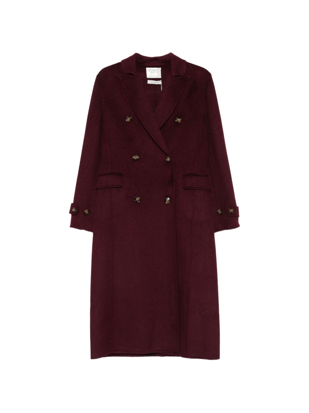 ANFINY Cappotto lungo Josephine bordeaux in lana 