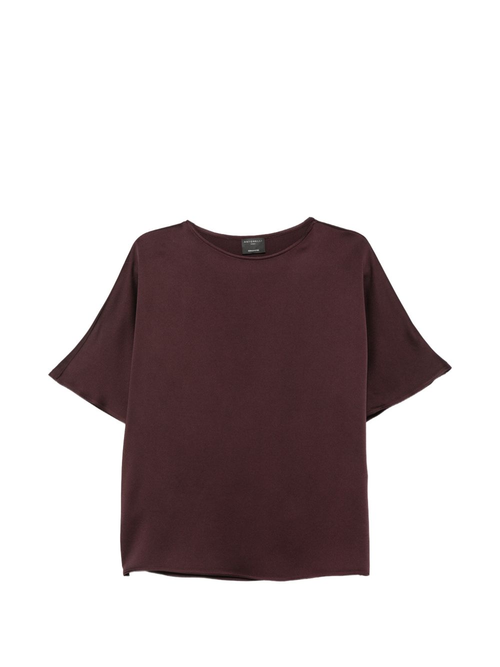 ANTONELLI Top Angiolieri satinato marrone 