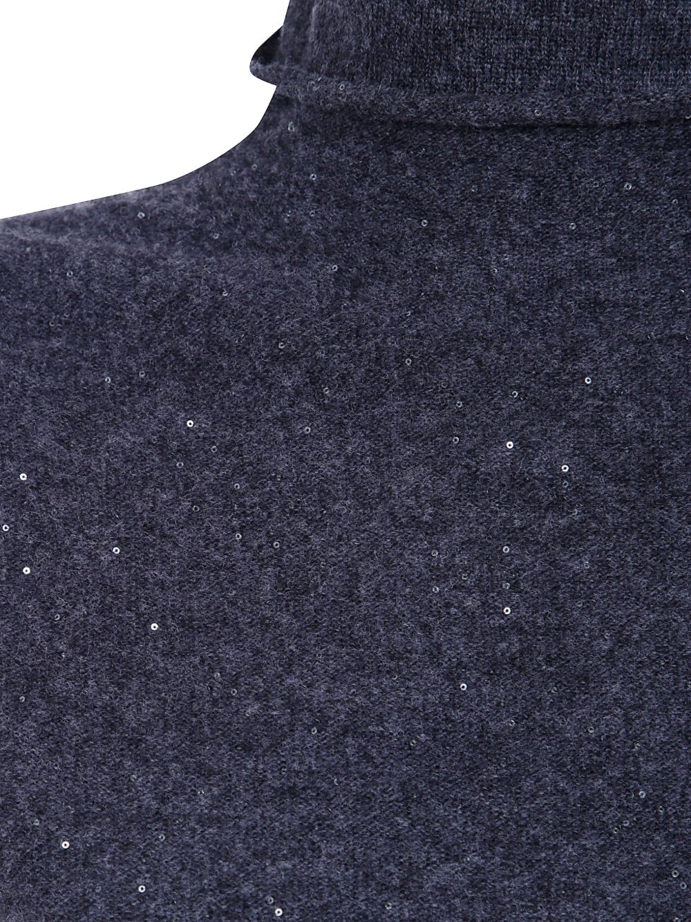 ANTONELLI Maglia Dakota a collo alto in lana vergine antracite 