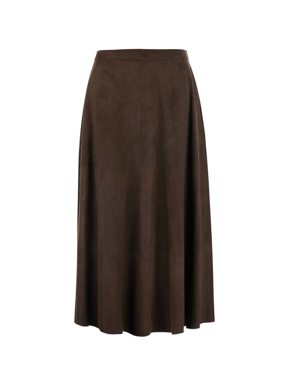 ANTONELLI Gonna lunga in suede marrone 