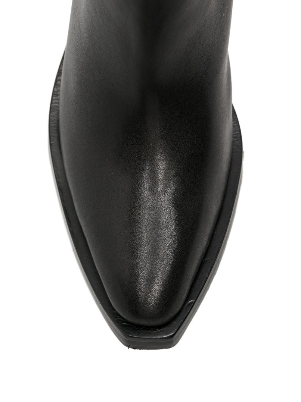 ASH Stivaletti in pelle nera Judy con tacco 