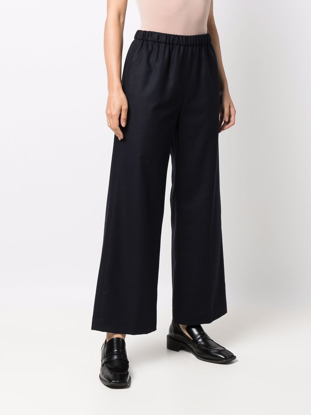 ASPESI Pantaloni blu a gamba ampia 