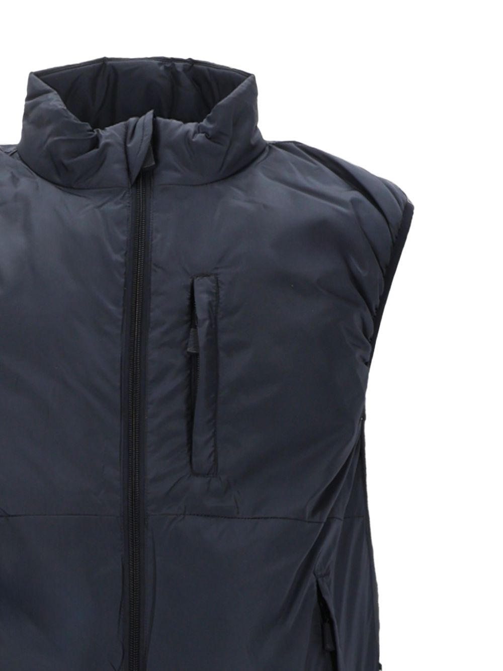 ASPESI Gilet imbottito blu in nylon 