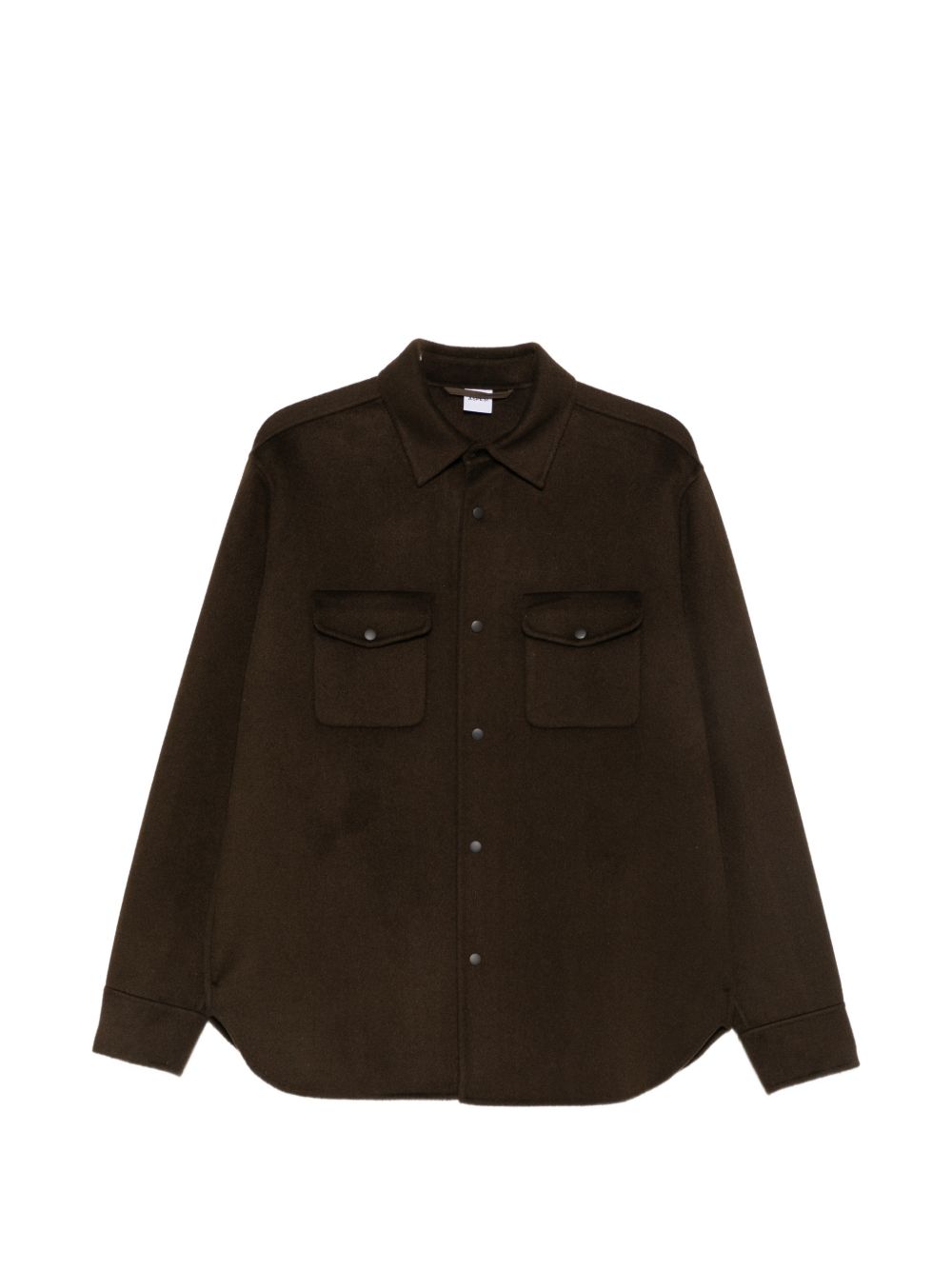 ASPESI Camicia in lana marrone 
