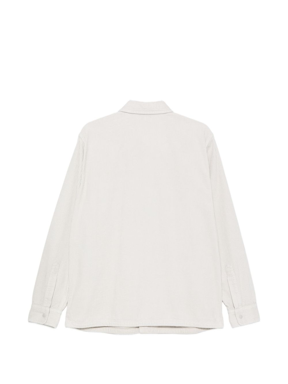 ASPESI Camicia a maniche lunghe in cotone color perla 