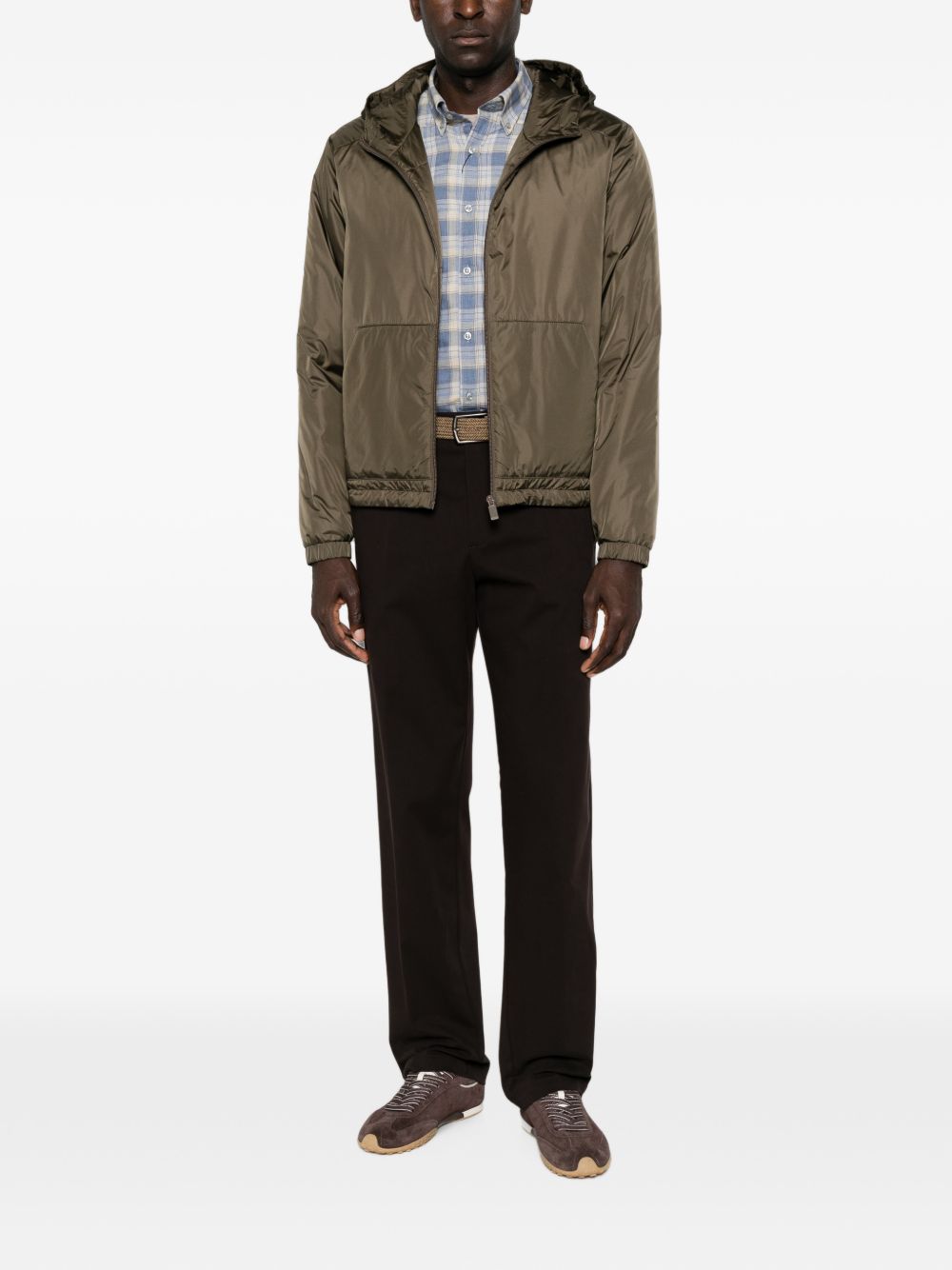 ASPESI Giacca in nylon verde militare 