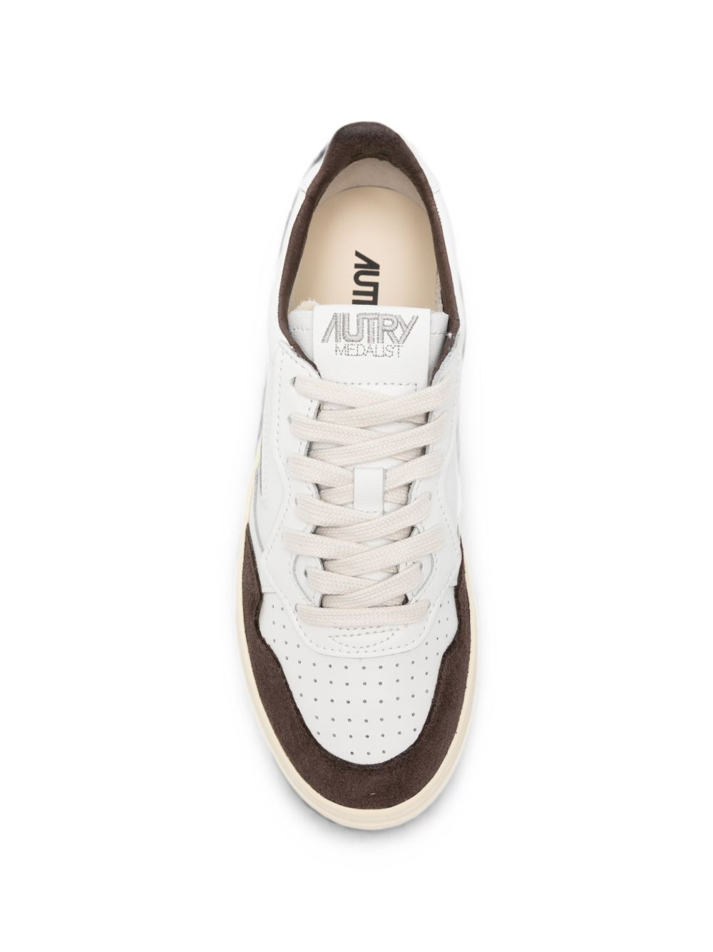 AUTRY Sneakers Medalist in pelle e suede marrone 