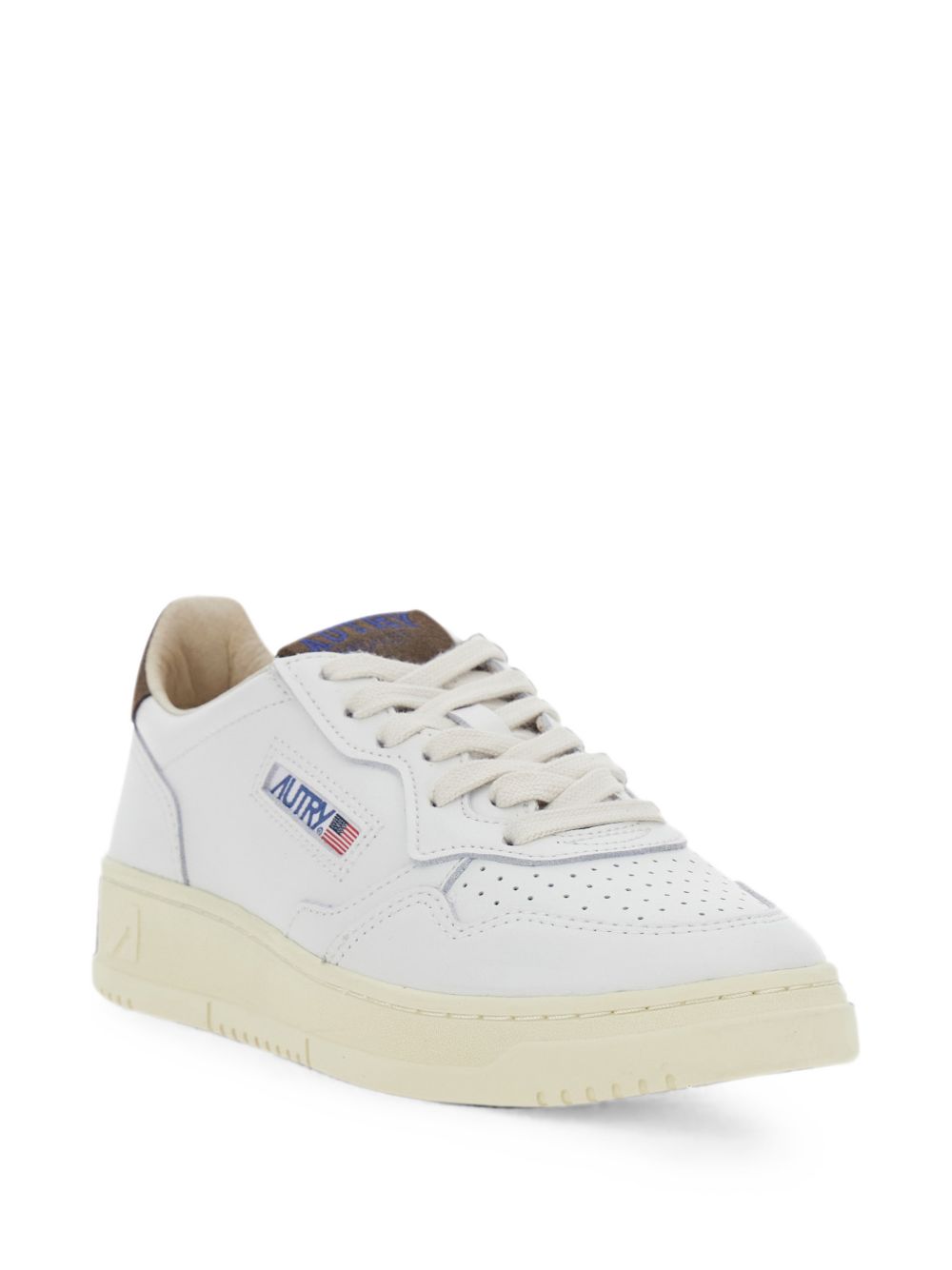 AUTRY Sneakers Medalist con dettagli in suede marrone 