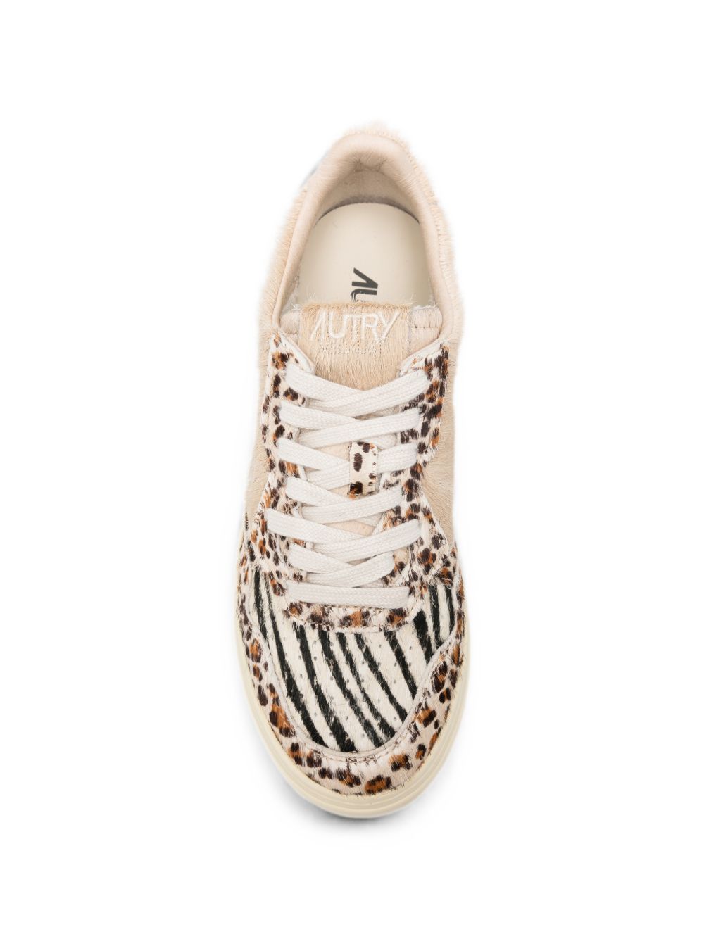 AUTRY Medalist sneaker in pelle con motivo maculato 