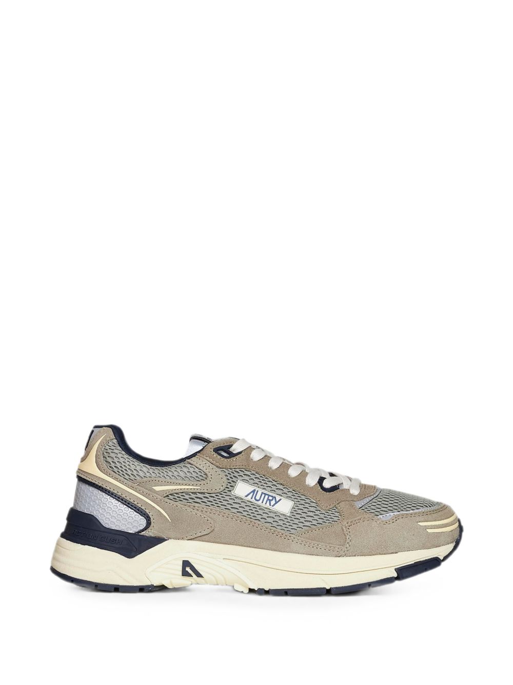 AUTRY Sneakers Hyperway in suede e mesh kaki 