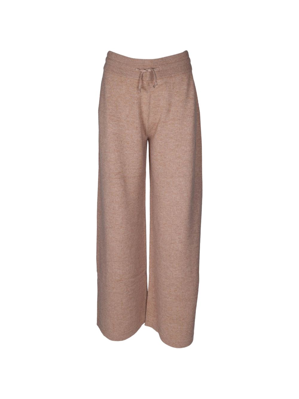 AUTRY Pantaloni sportivi beige in lana con coulisse in vita 