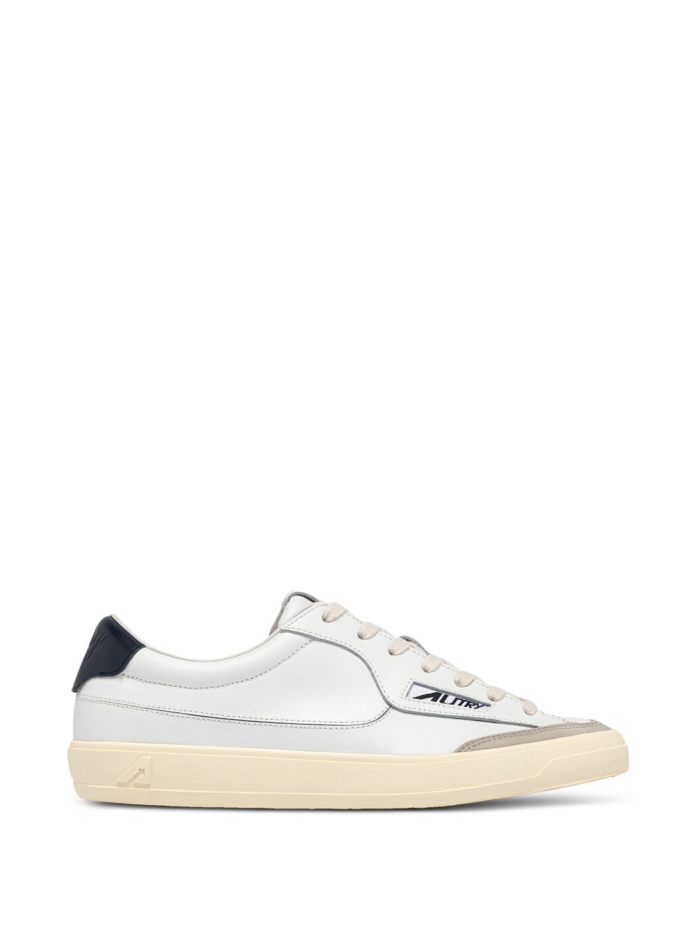 AUTRY Sneakers Windspace Low in pelle bianca e Space 
