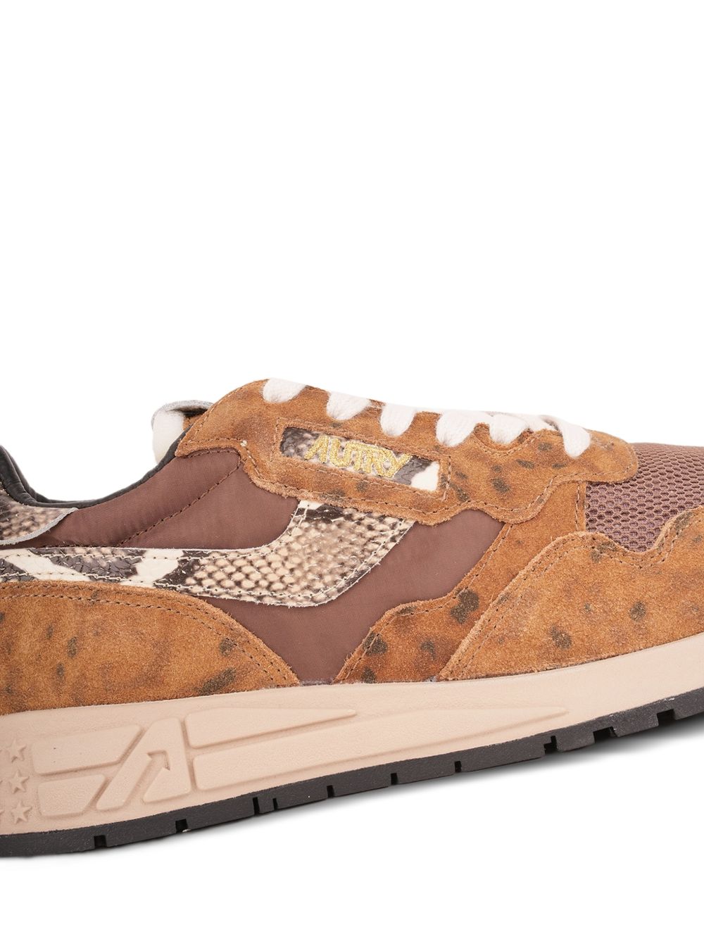 AUTRY Sneakers Reelwind in suede e nylon con dettagli animalier 